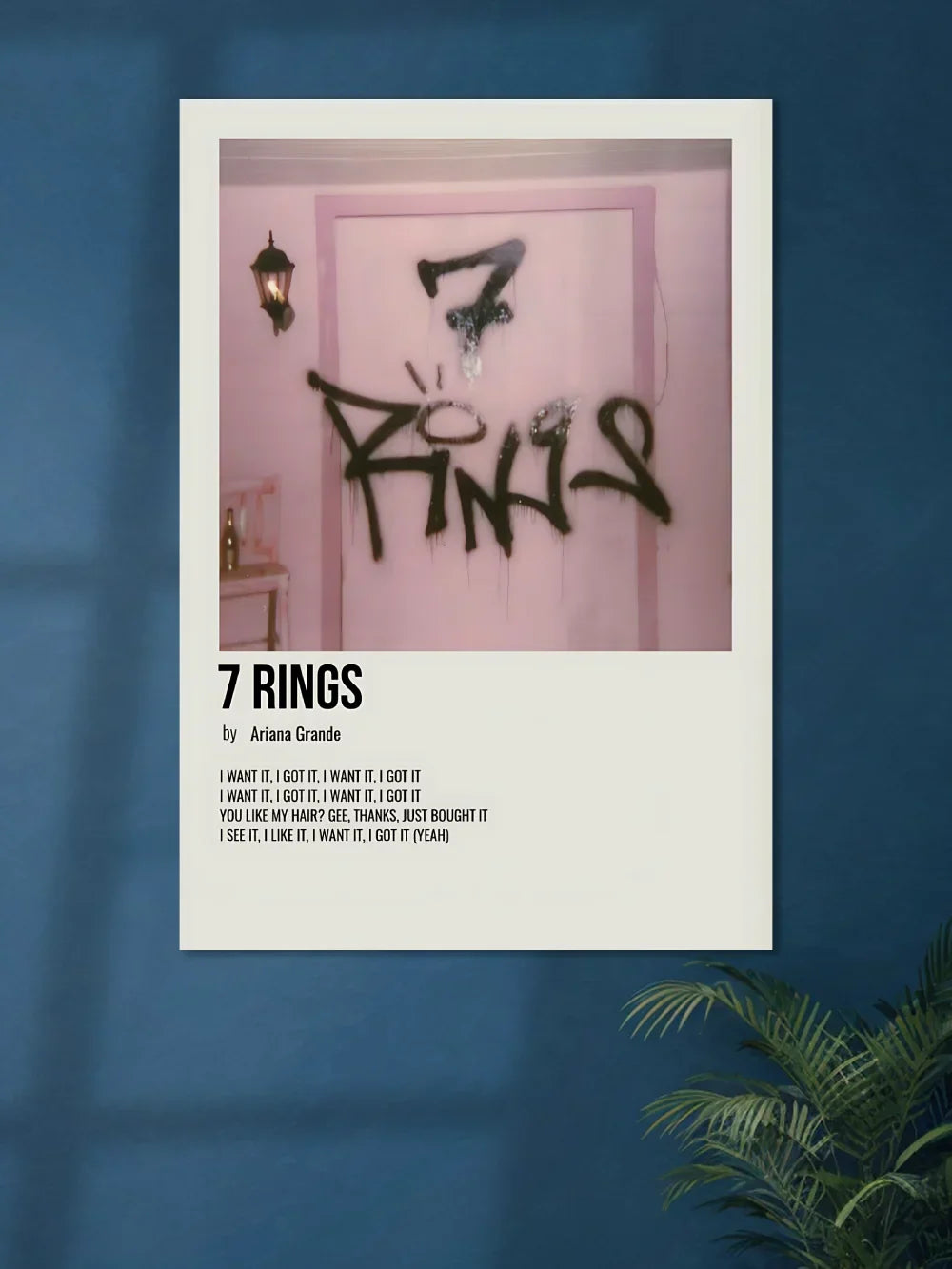 7 Rings x Ariana Grande | Music Poster