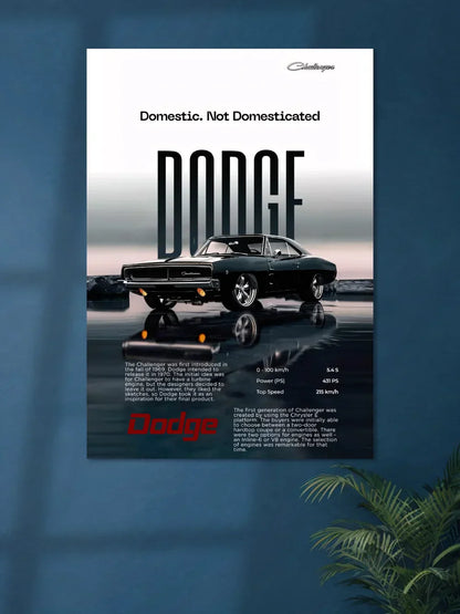 Dodge Challenger | Car Poster