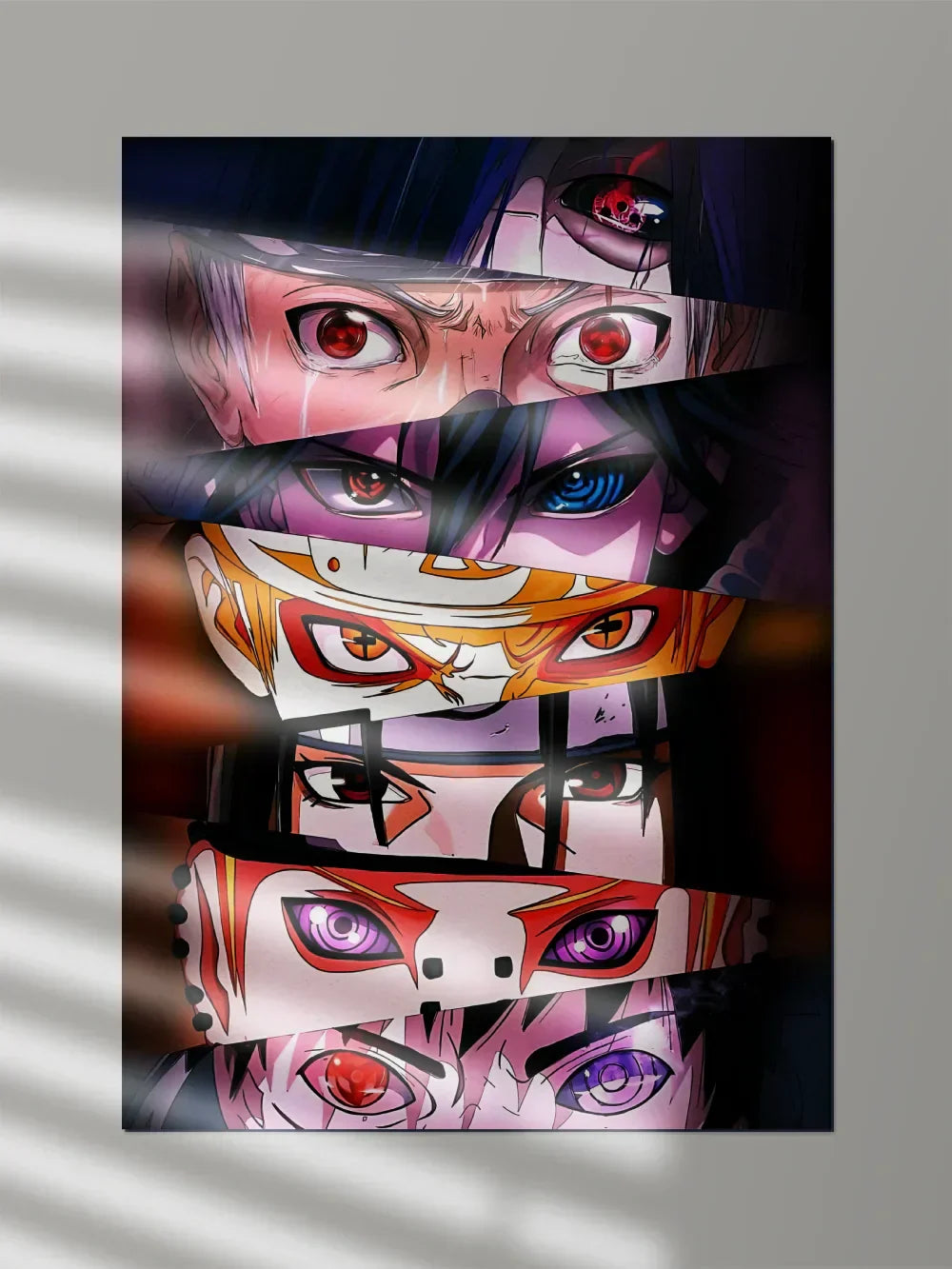 NarutoAllCharcterEyesAnimeWallArt