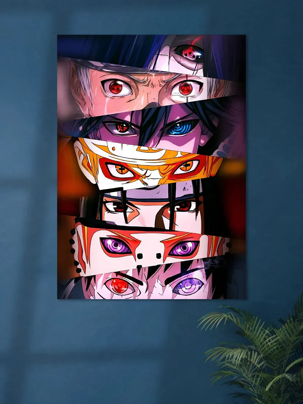 NarutoAllCharcterEyesAnimeWallArt