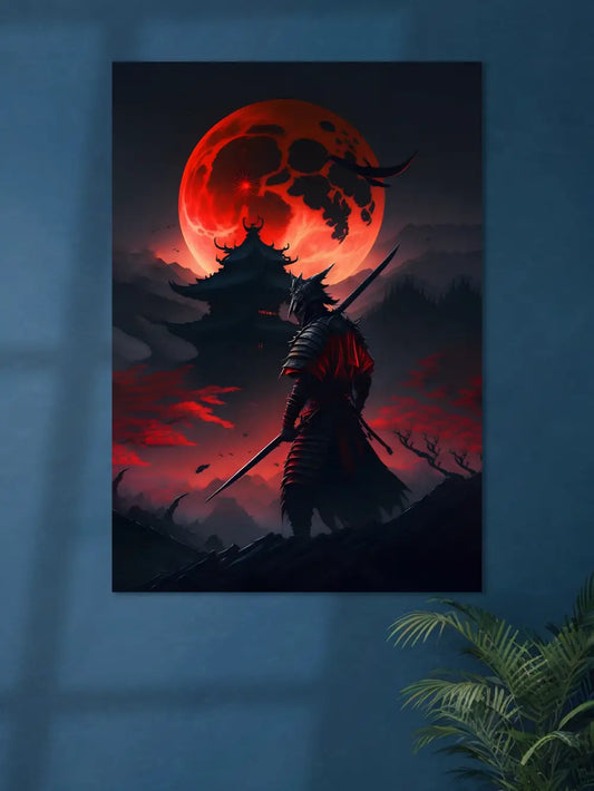 Red Moon Warrior | Japanese Poster