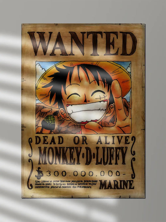 Wanted Monkey D Luffy | Anime Poster