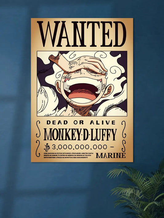 Wanted Monkey Luffy #02 | Anime Poster