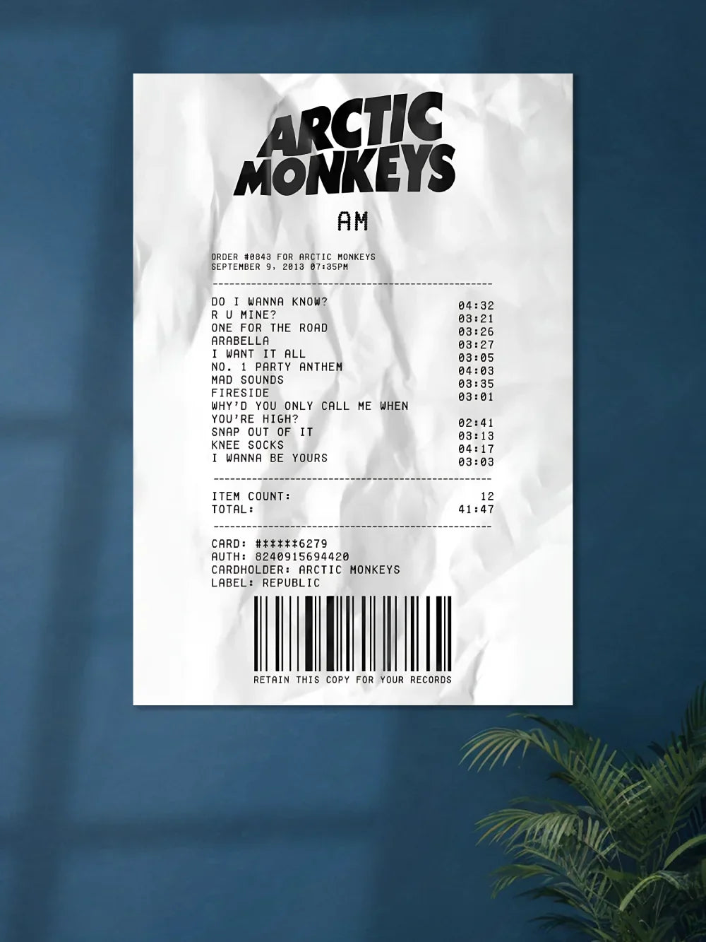 AM x Arctic Monkeys Crumbled | Music Poster