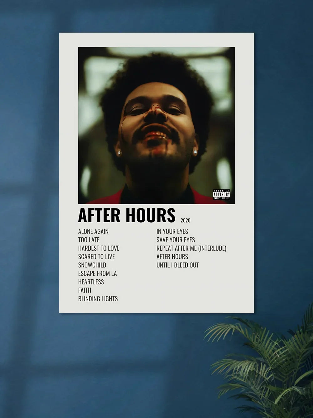 After Hours 2020  x The Weekend | Music Poster