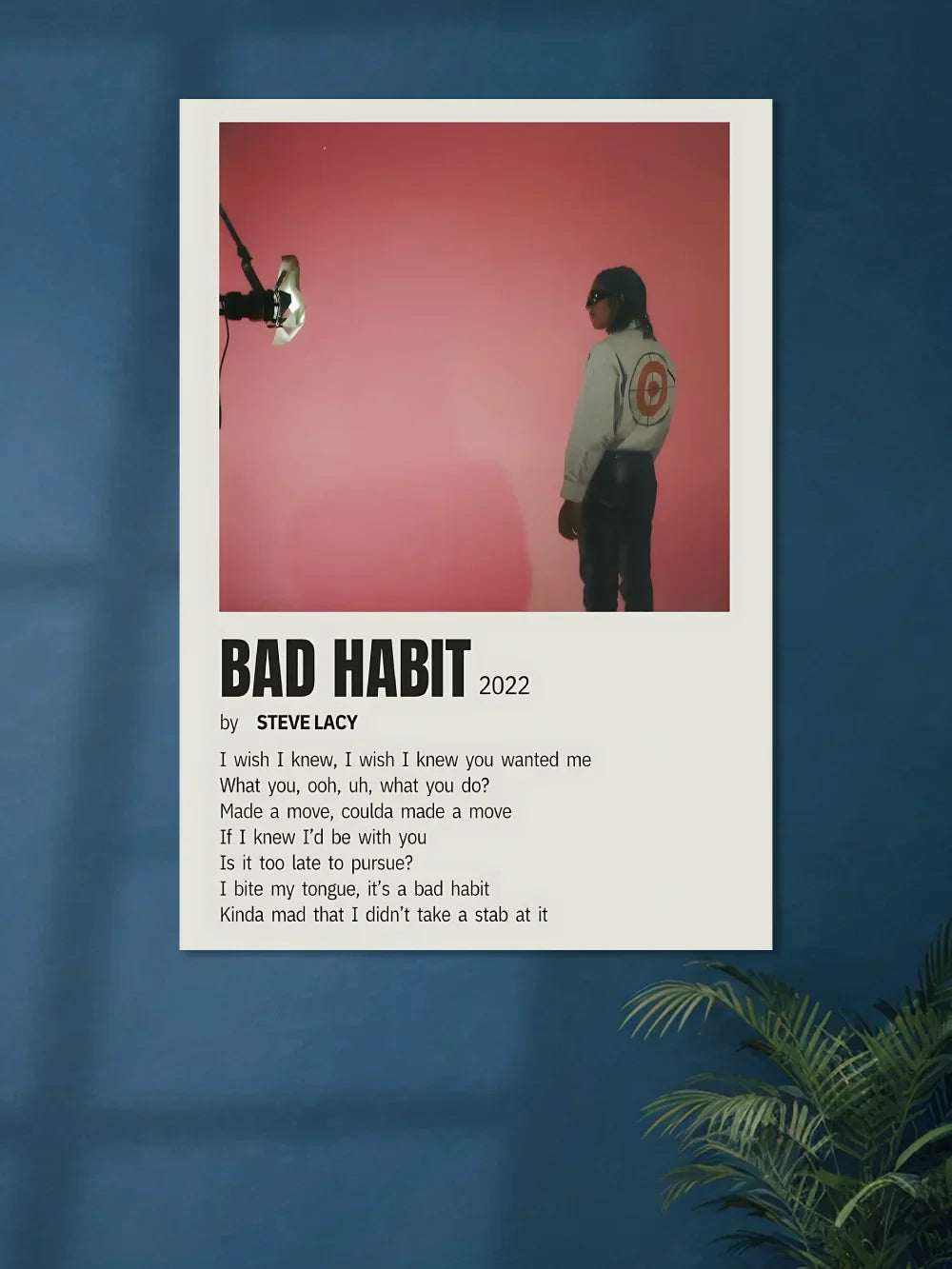 BAD HABIT x ft. Steve Lacy | Music Poster