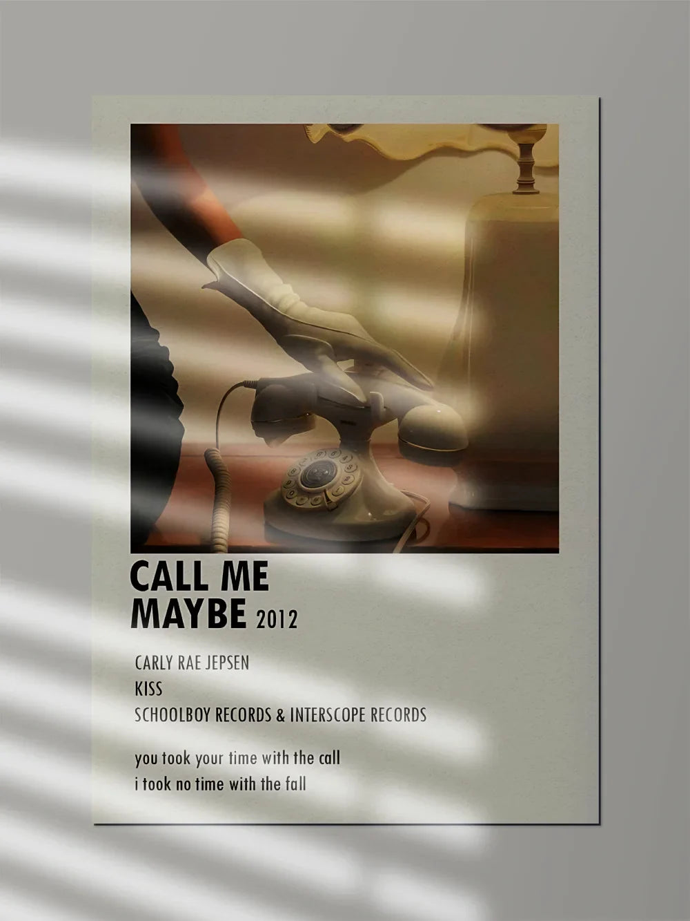 Call Me Maybe 2012 x ft. Carly Rae Jepsen & School Boy Records | Music Poster