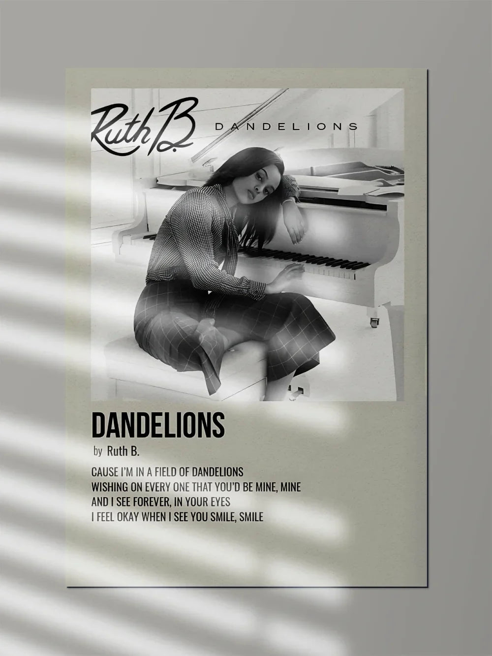 Dandelions x Ruth B. | Music Poster