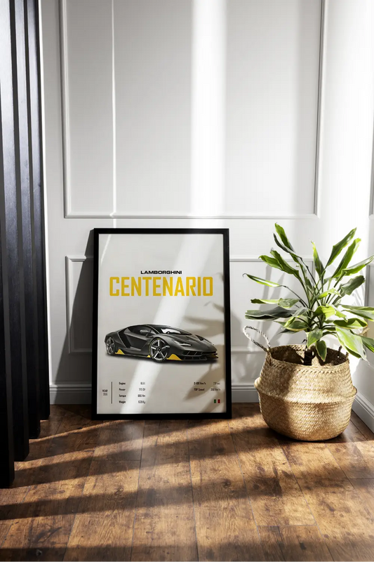 Lamborghini Centenario | Minimal Framed Poster