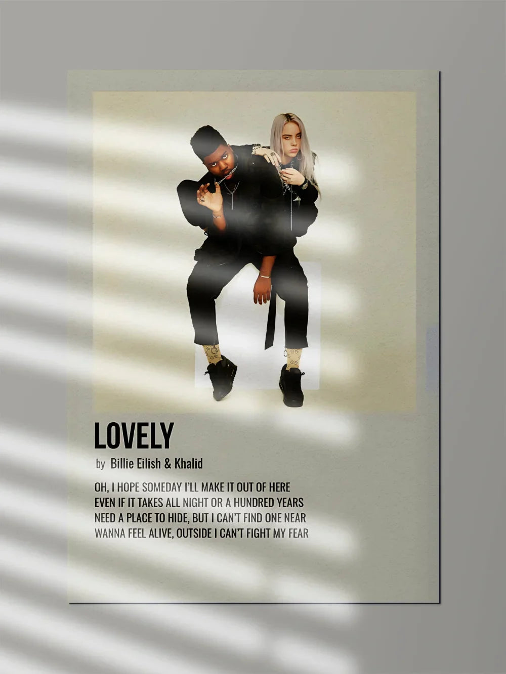 Ft Billie Eilish & Khalid x LOVELY | Music Poster