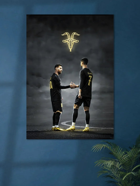 Messi & Ronaldo Football Poster #04