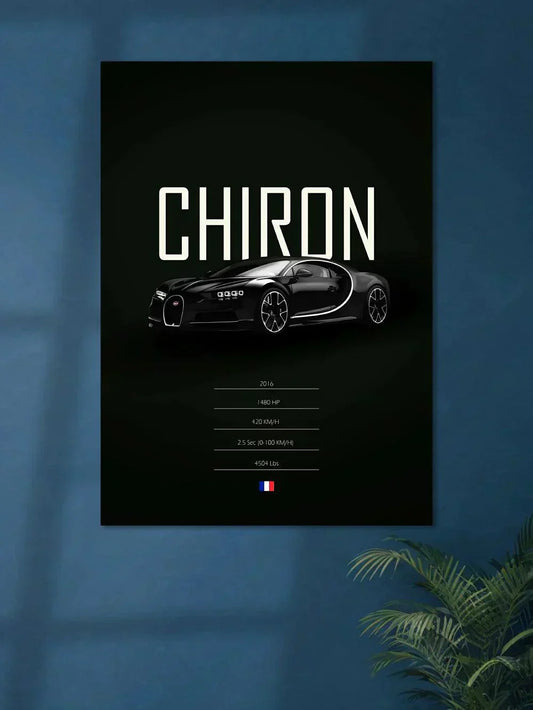 Bugatti Chiron Minimal - Poster Wiz