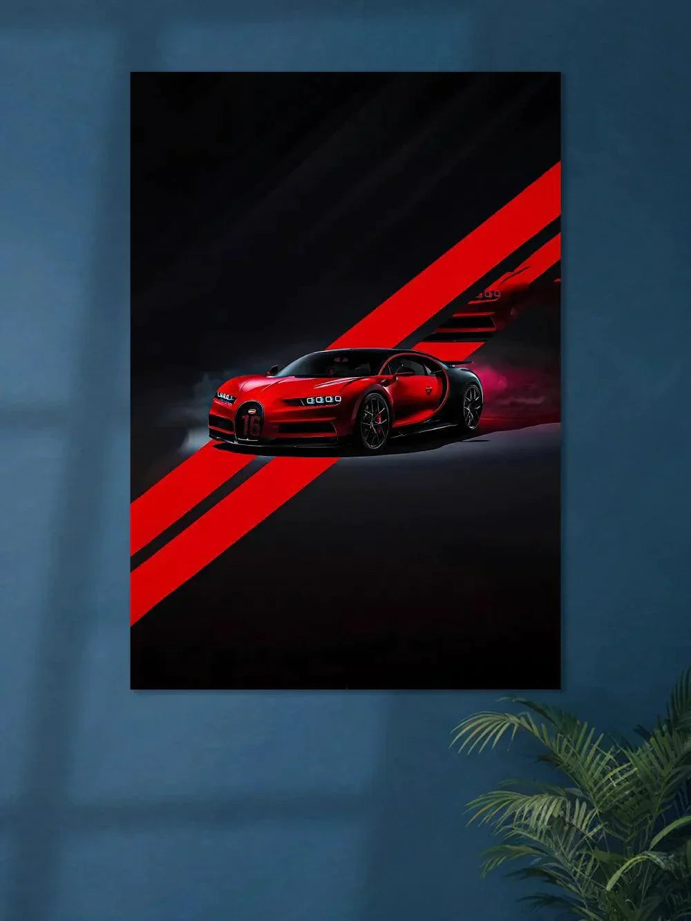 Bugatti Chiron Sunset Red - Poster Wiz
