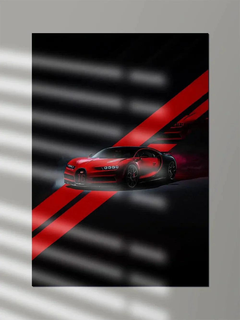 Bugatti Chiron Sunset Red - Poster Wiz