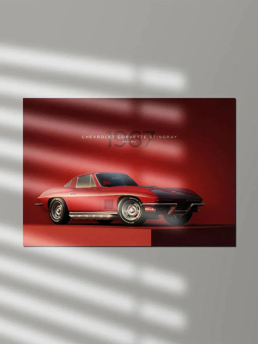 Chevrolet Corvette Stingray 1967 - Poster Wiz