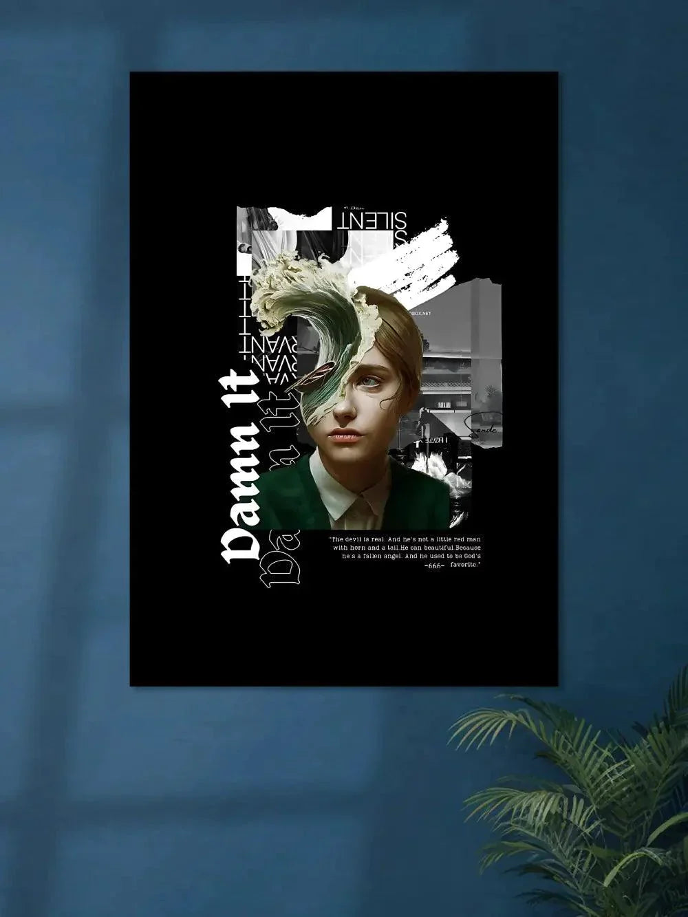 Damn It X School Girl Brutalism Poster - Poster Wiz