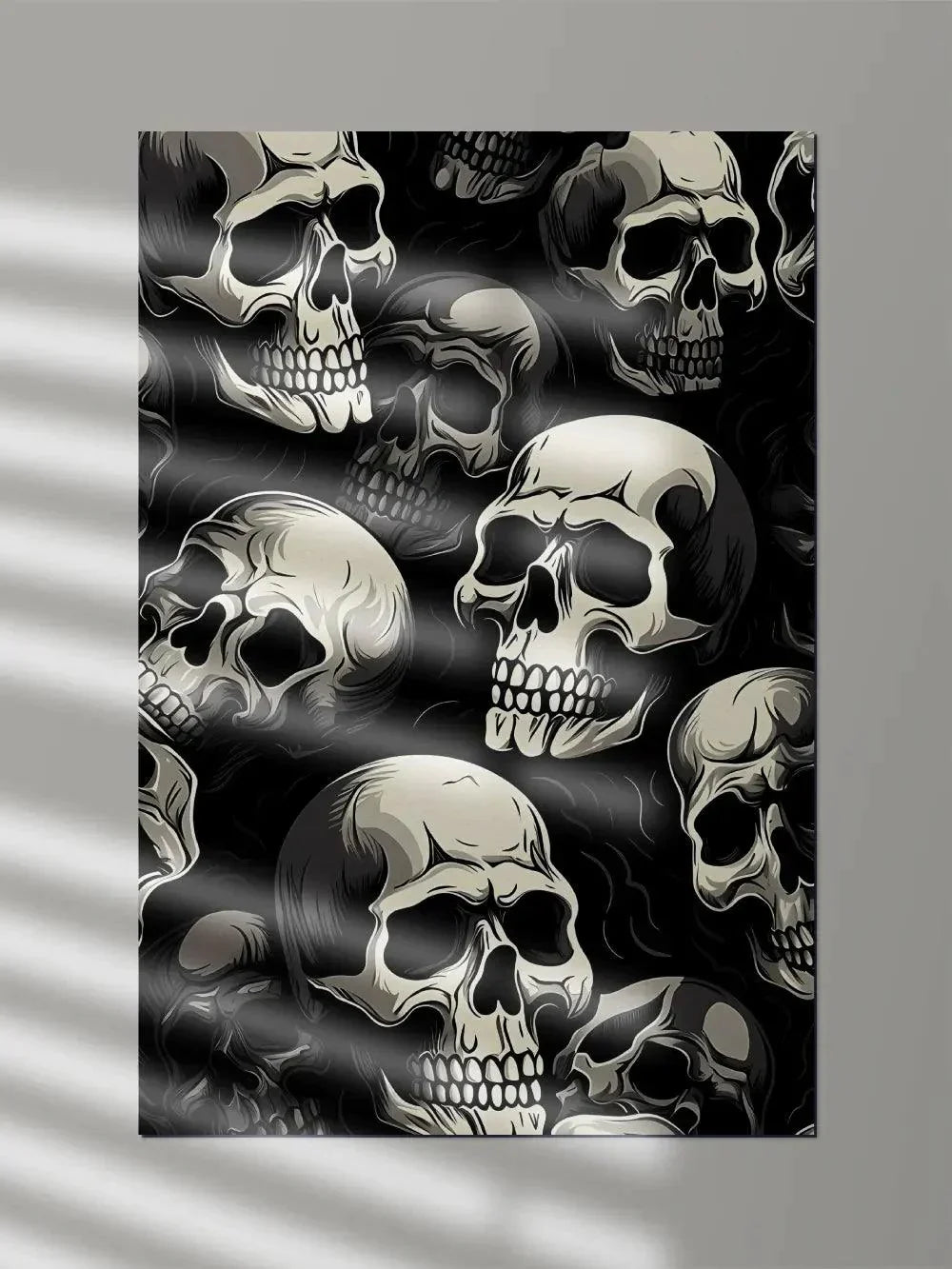Dark Creepy Skulls Poster - Poster Wiz