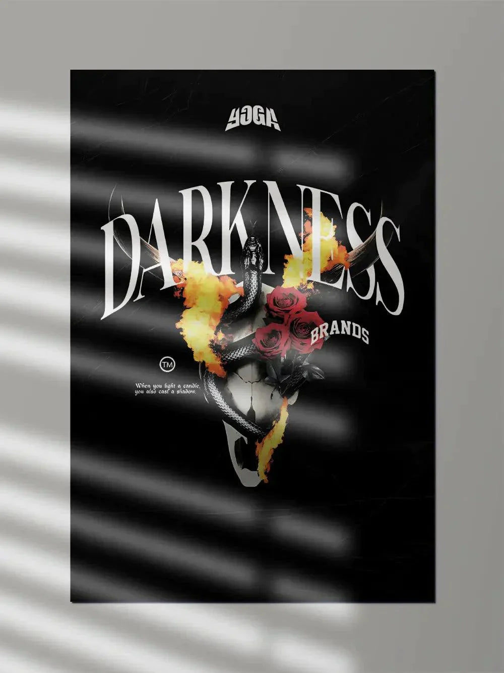 Darkness Brutalism Artwork Poster - Poster Wiz
