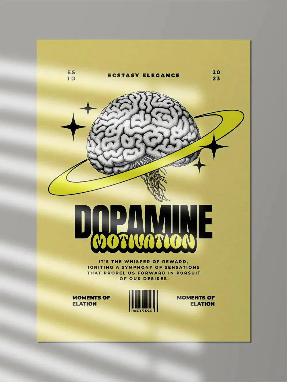 Dopamine Motivation Aesthetic Poster - Poster Wiz