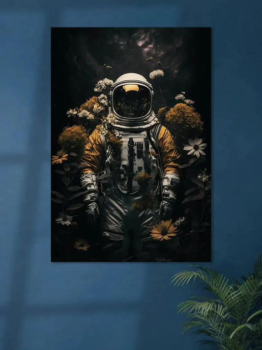 Floral Astronaut Urban Poster - Poster Wiz