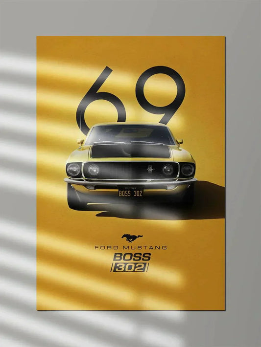 Ford Mustang 1969 Boss - Poster Wiz