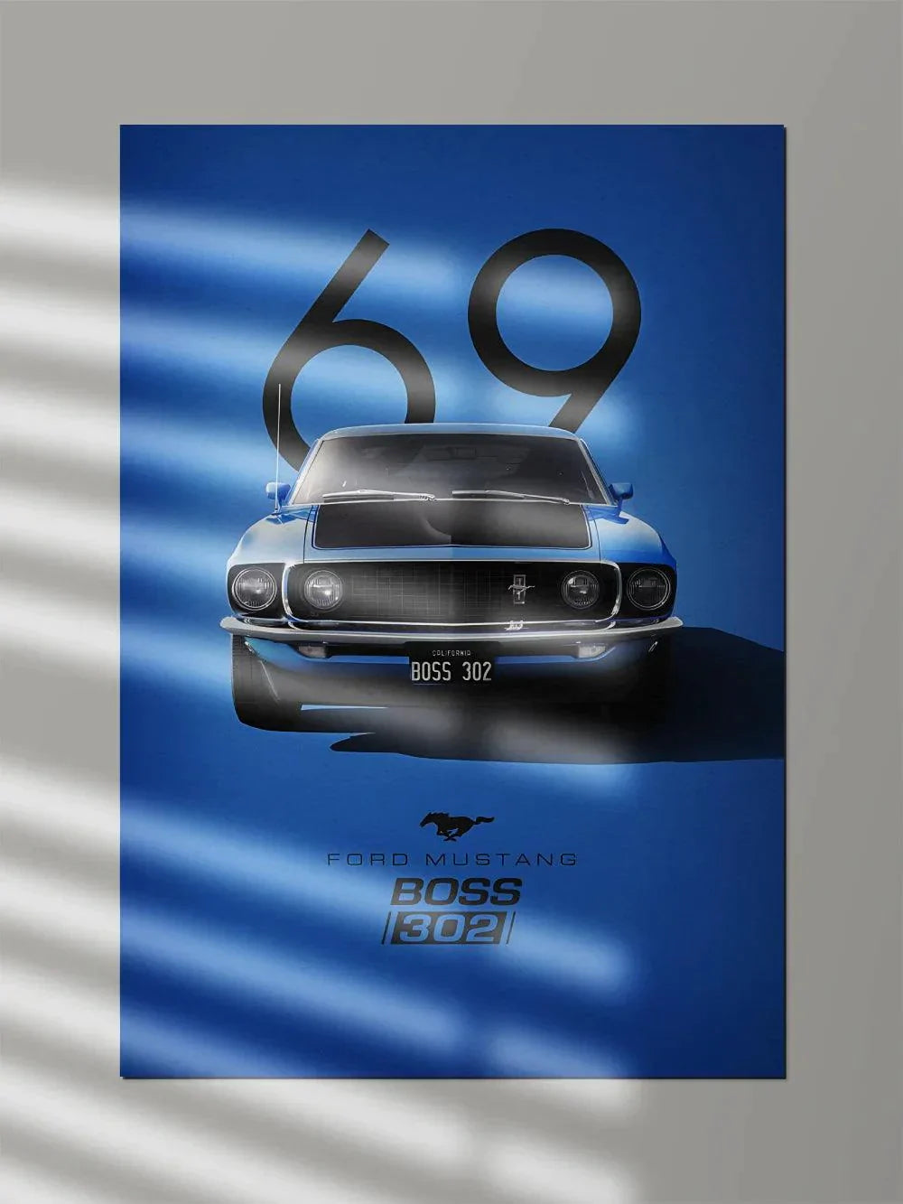 Ford Mustang 69 Boss - Poster Wiz