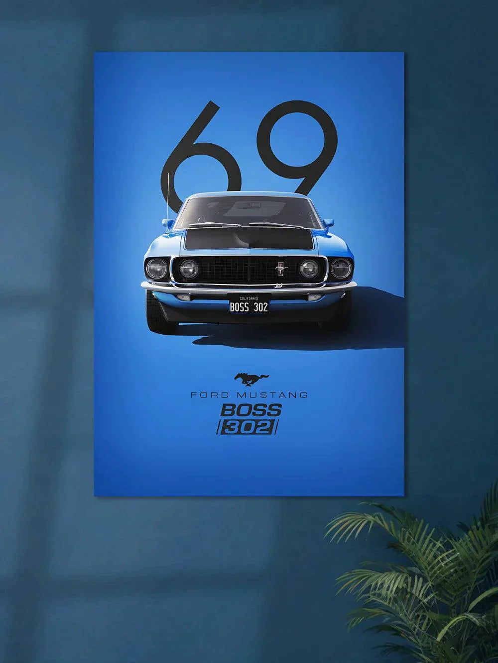 Ford Mustang 69 Boss - Poster Wiz