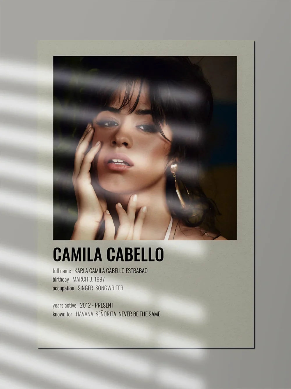 ft. Camila Cabello Bio | Music Poster