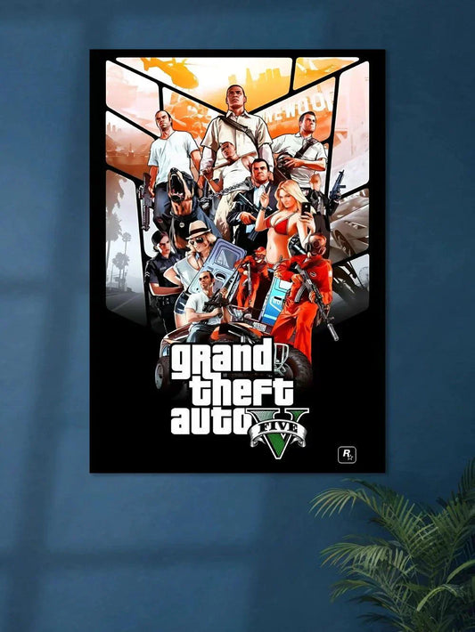 GTA 5 Main | Game Poster - Poster Wiz