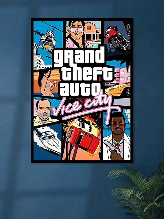 GTA Vice City Main | Game Poster - Poster Wiz