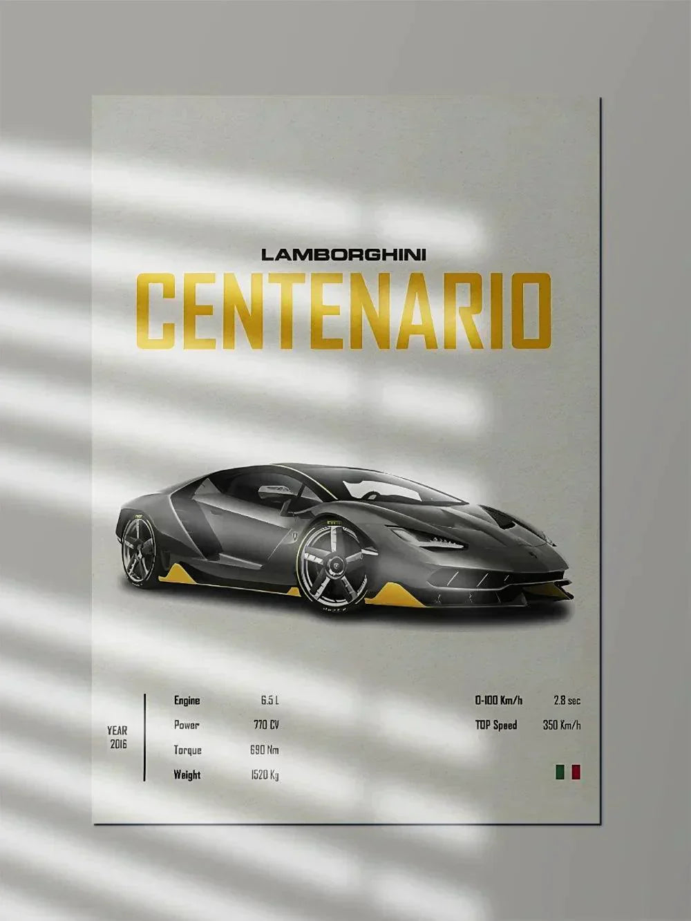 Lamborghini Centenario | Performance - Poster Wiz