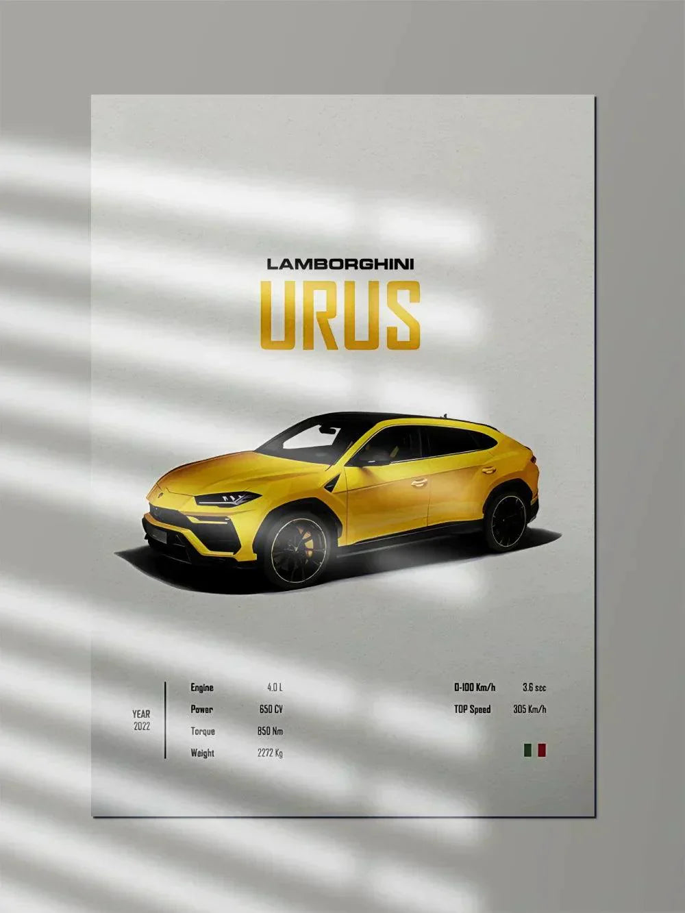 Lamborghini URUS Yellow | Performance - Poster Wiz