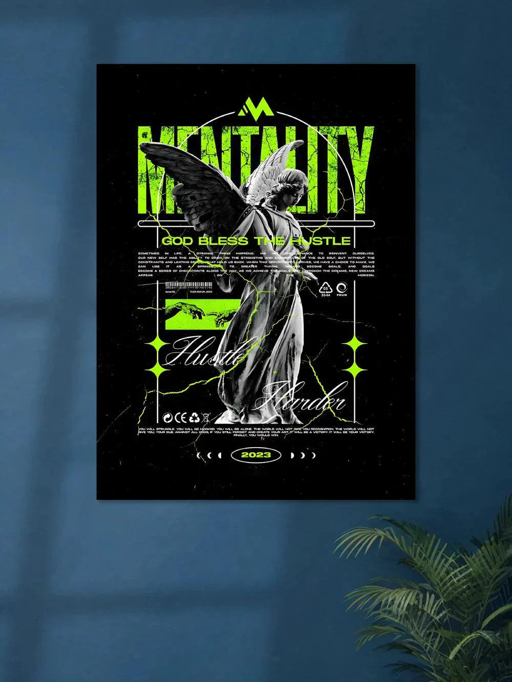Mentality Ancient x Geek Lady Brutalism Poster - Poster Wiz