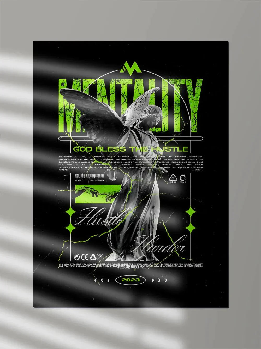 Mentality Ancient x Geek Lady Brutalism Poster - Poster Wiz