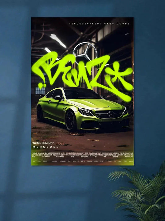 Mercedes Benz C63S Coupe - Poster Wiz