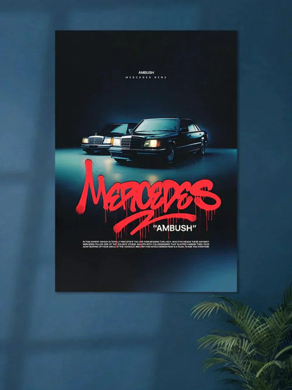 Mercedes Benz Vintage Mafia - Poster Wiz