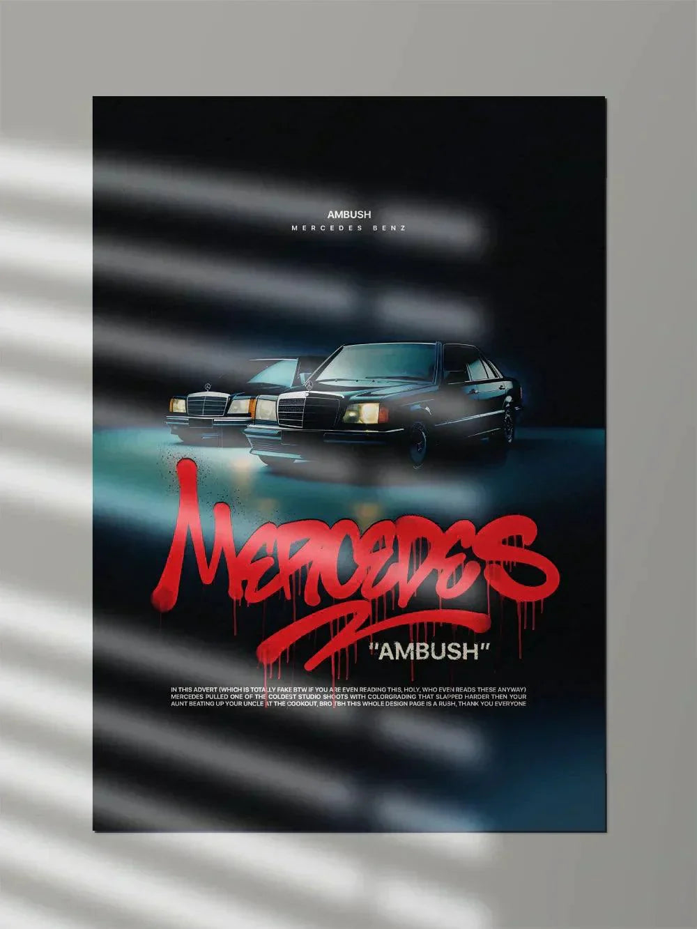 Mercedes Benz Vintage Mafia - Poster Wiz