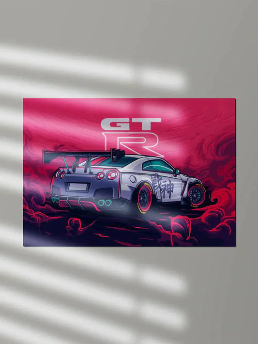 Nissan GTR | Illustration #01 - Poster Wiz