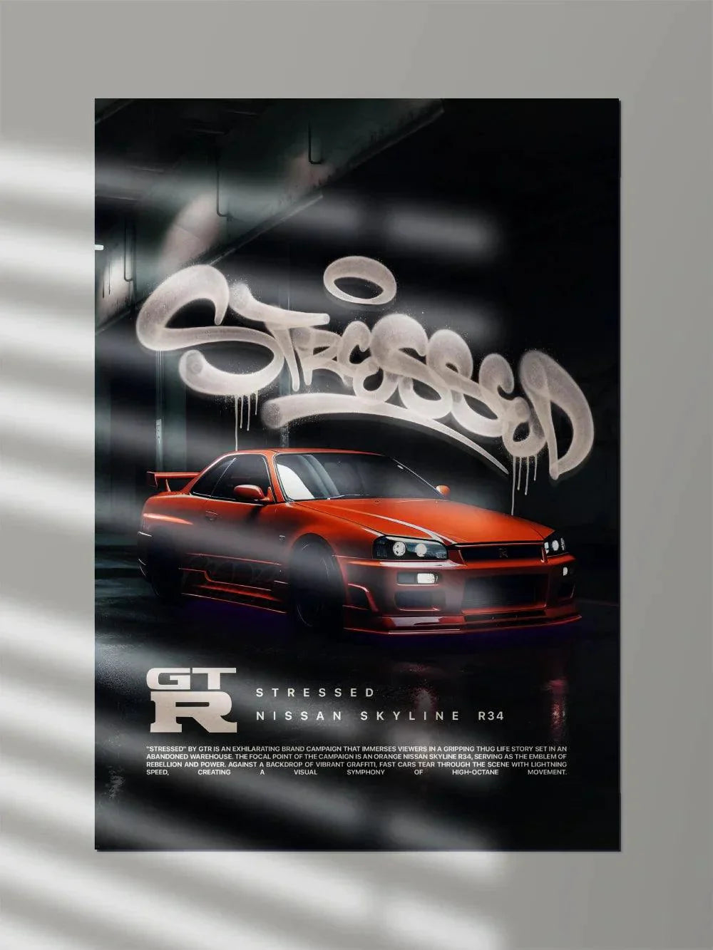 Nissan GTR R34 Skyline - Poster Wiz