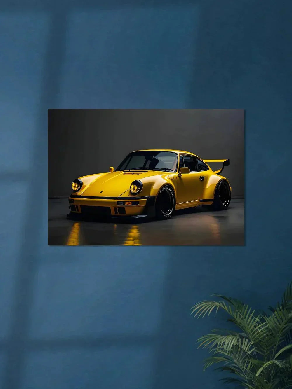 Porsche 911 Golden Yellow - Poster Wiz