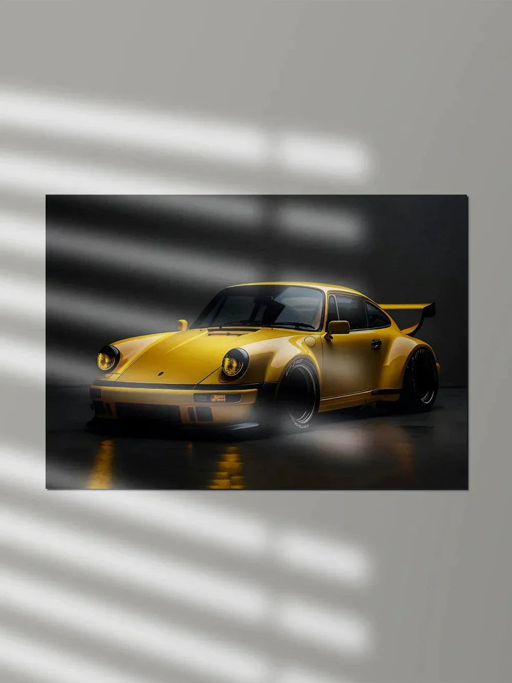Porsche 911 Golden Yellow - Poster Wiz