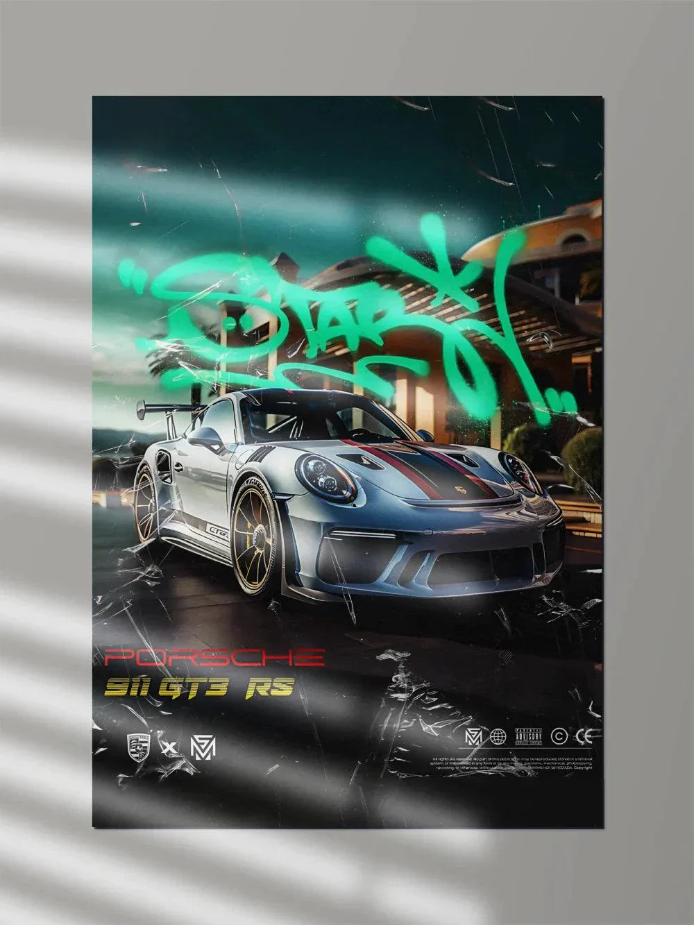Porsche 911 GT3 RS Star Concept - Poster Wiz