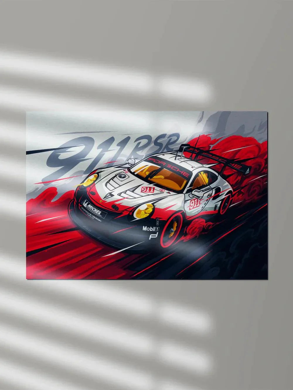 Porsche 911 RSR | Illustration #01 - Poster Wiz