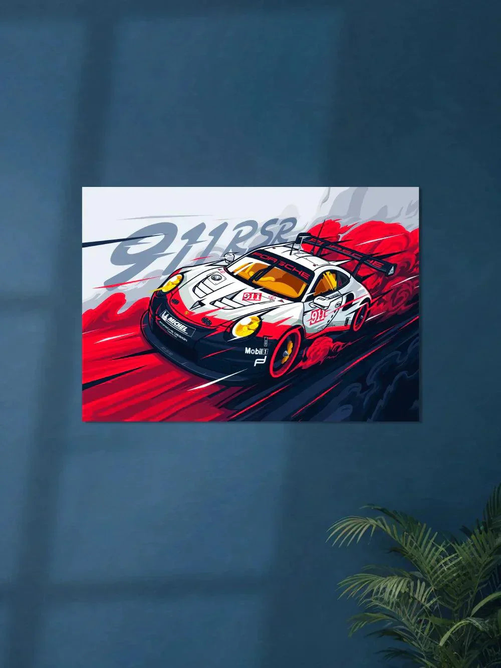 Porsche 911 RSR | Illustration #01 - Poster Wiz