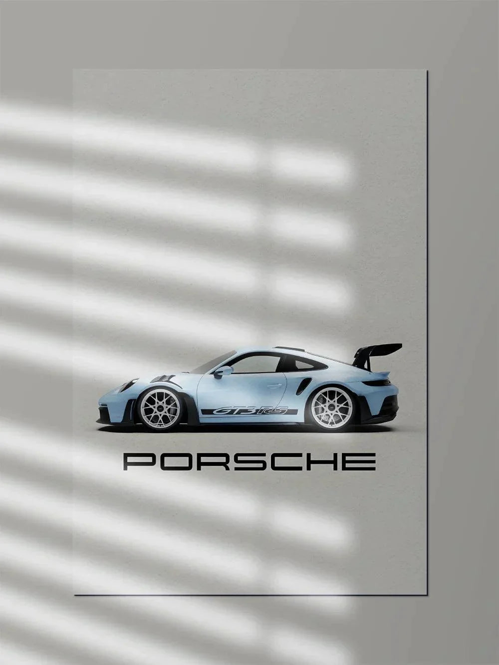 Porsche Diamond Blue - Poster Wiz