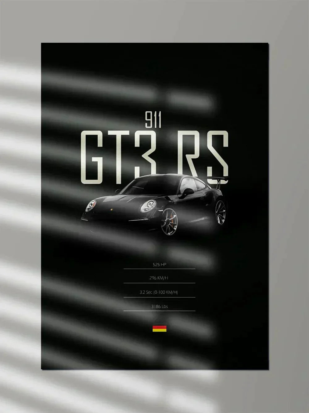 Porsche GT3 RS 911 Minimal - Poster Wiz