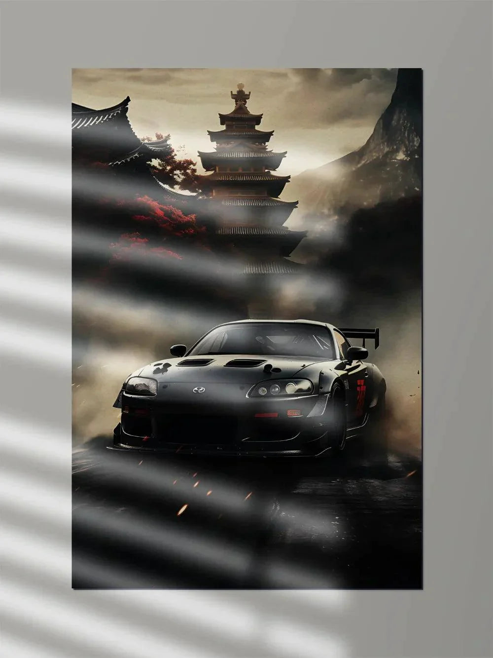 Supra MK4 Black x Ancient Japan - Poster Wiz