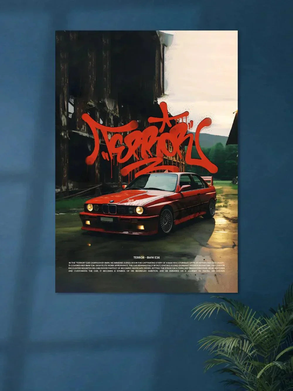 Terror BMW E36 - Poster Wiz