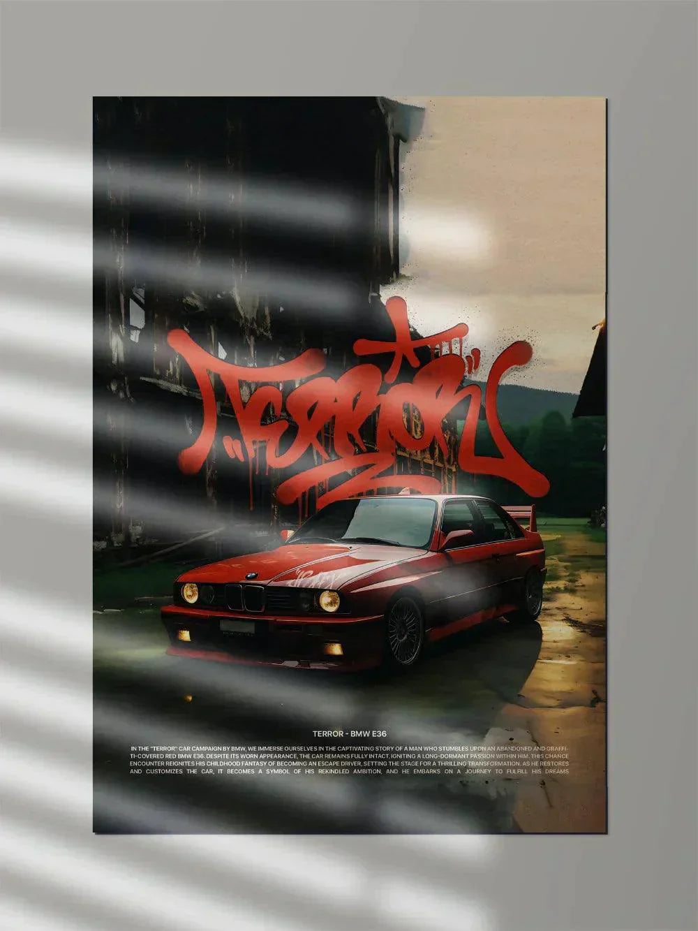 Terror BMW E36 - Poster Wiz